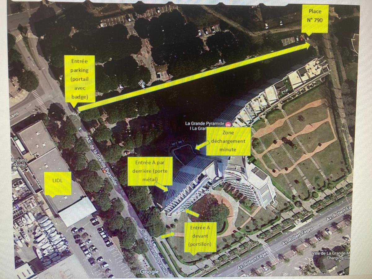 Reve Bleu Residence La Grande Pyramide Vue Port Hyper Centre Wifi Parking Prive Gratuit Eksteriør billede